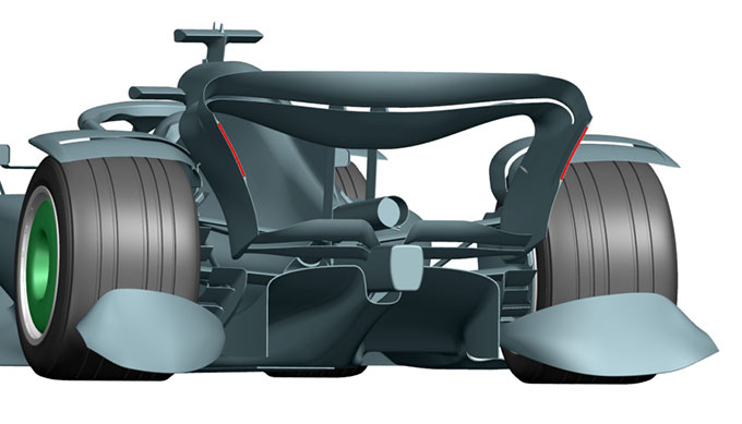 , Dernière actu pour les passionnés  : Formule 1 | La FIA dévoile les arches de roue pour la pluie testées sur les F1